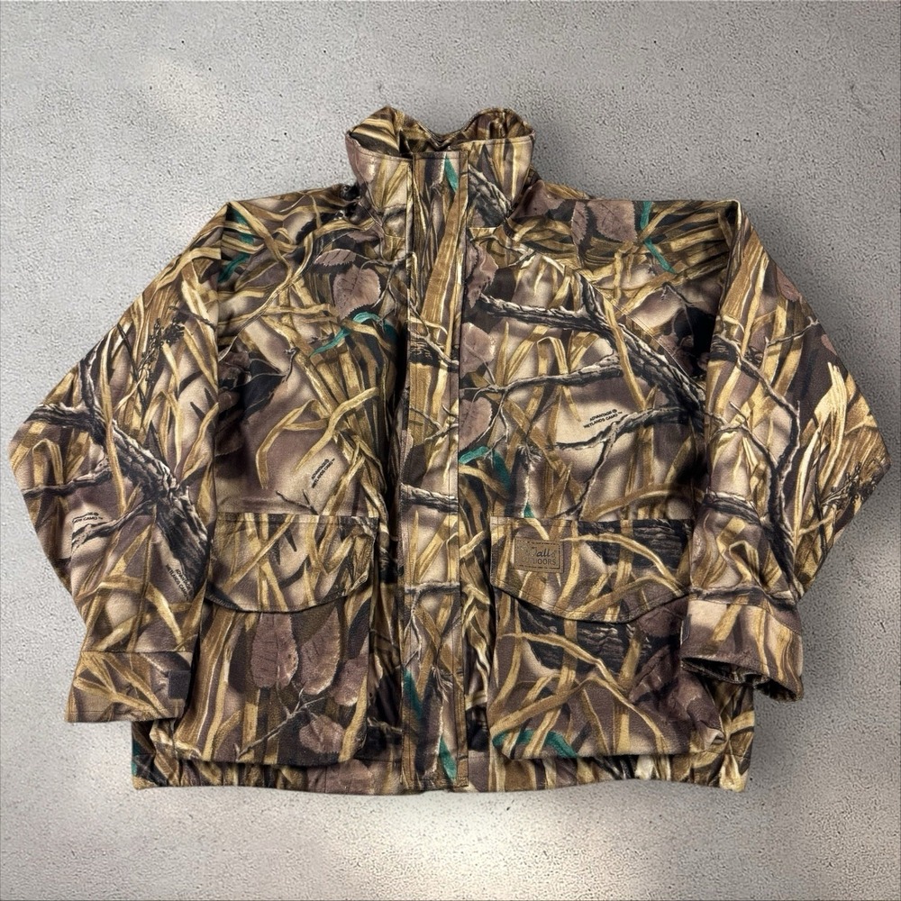 Vintage Walls Camo Jacket Men's‎ XL Advantage Wetlands Hunting Parka